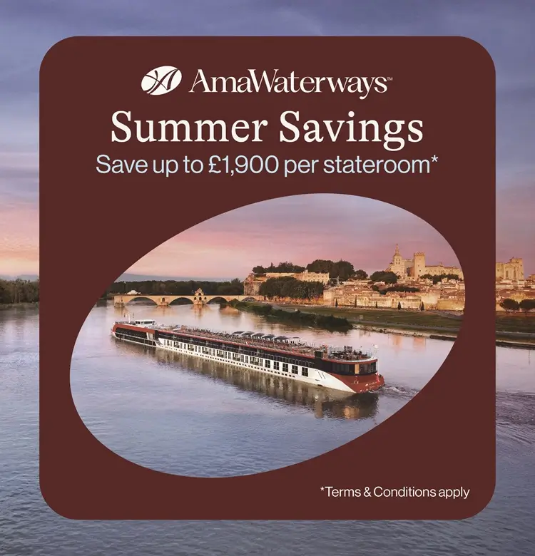 AmaWaterways Summer Savings Save up to £1900 per stateroom